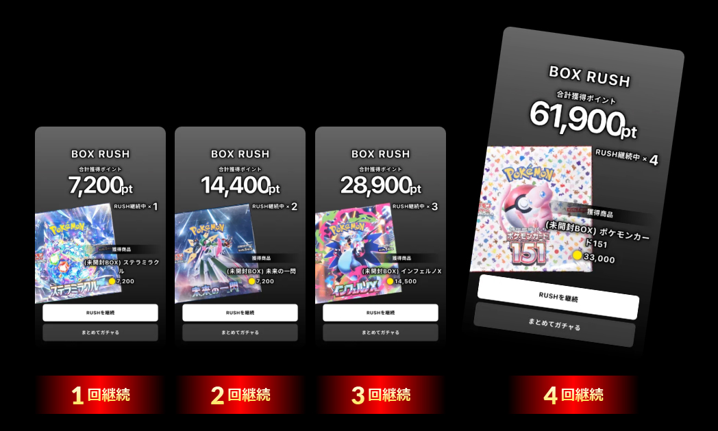 Cloveオリパ RUSHガチャ